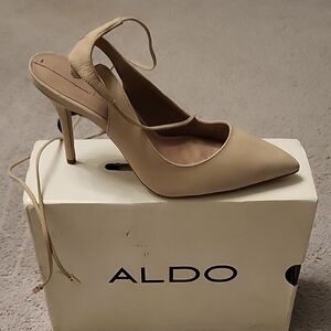 Aldo Beige Pointed Toe Heels